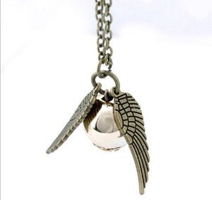 Quidditch Balls Snitch Necklace