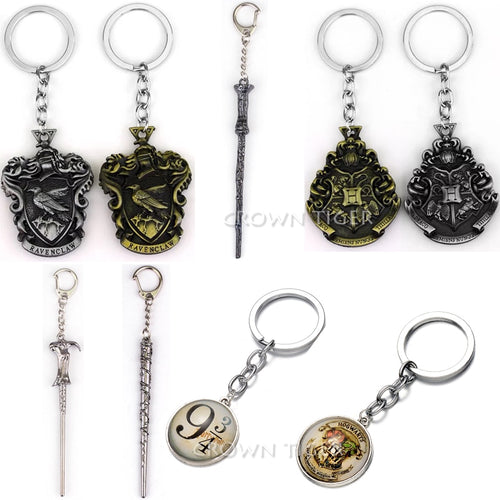 Harry Potter Wand Badge Keychains